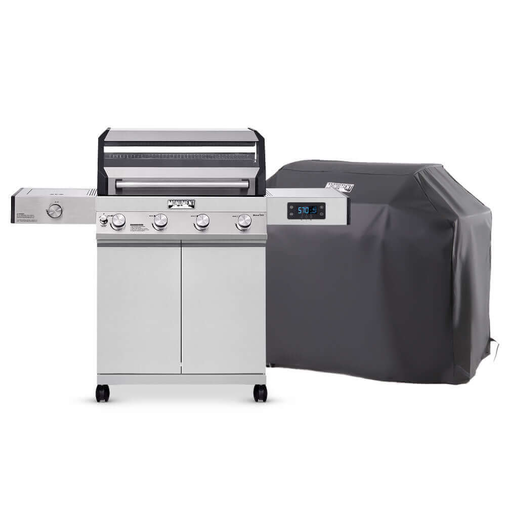Monument Grills Denali 405 Stainless Smart Tech Propane Gas Grill