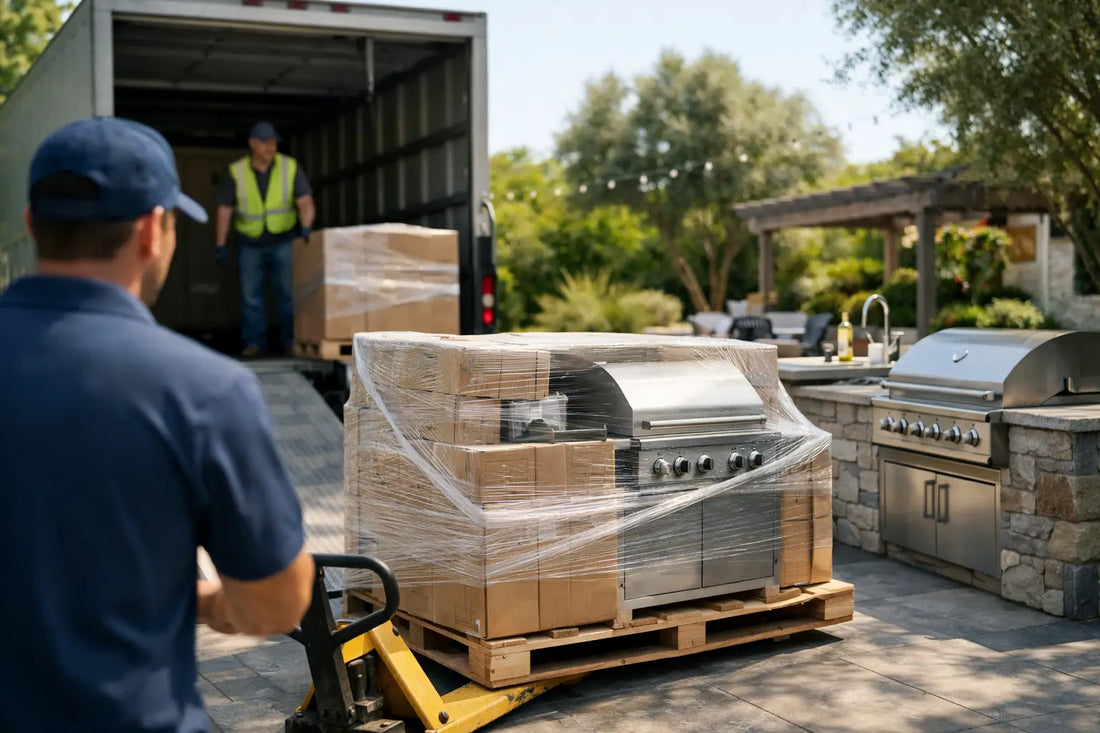 Outdoor Kitchen Shipping Delivery Process