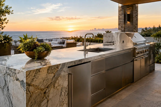 Best Outdoor Kitchen Countertops for Luxury Spaces