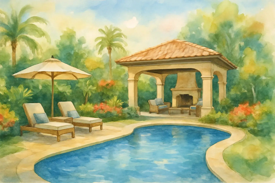 Luxury Backyard, Designed Like a Resort