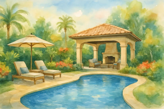 Luxury Backyard, Designed Like a Resort