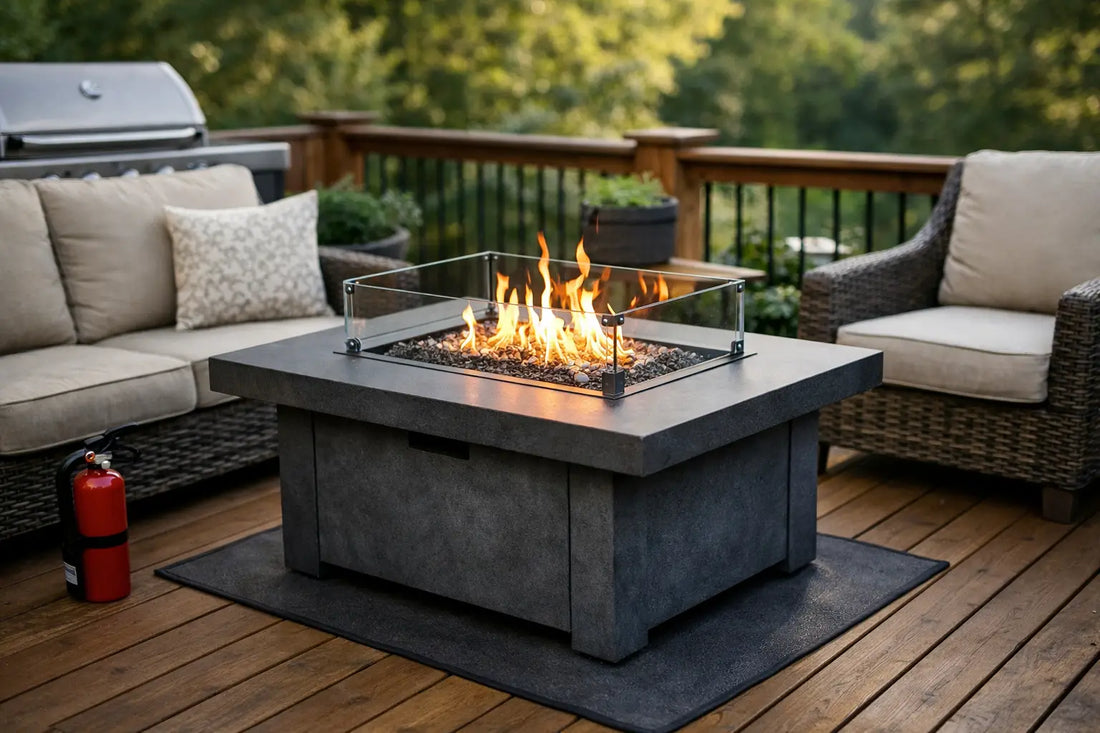 Is a Fire Table Safe on a Deck? Key Checks