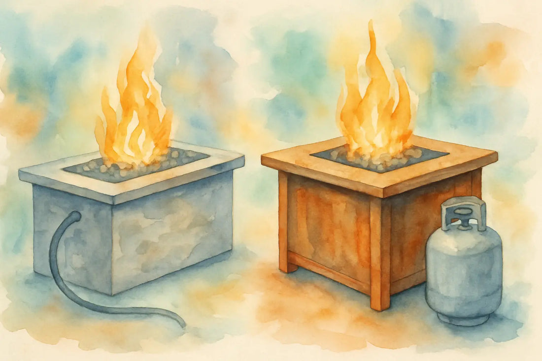 Natural Gas vs Propane Fire Tables Explained