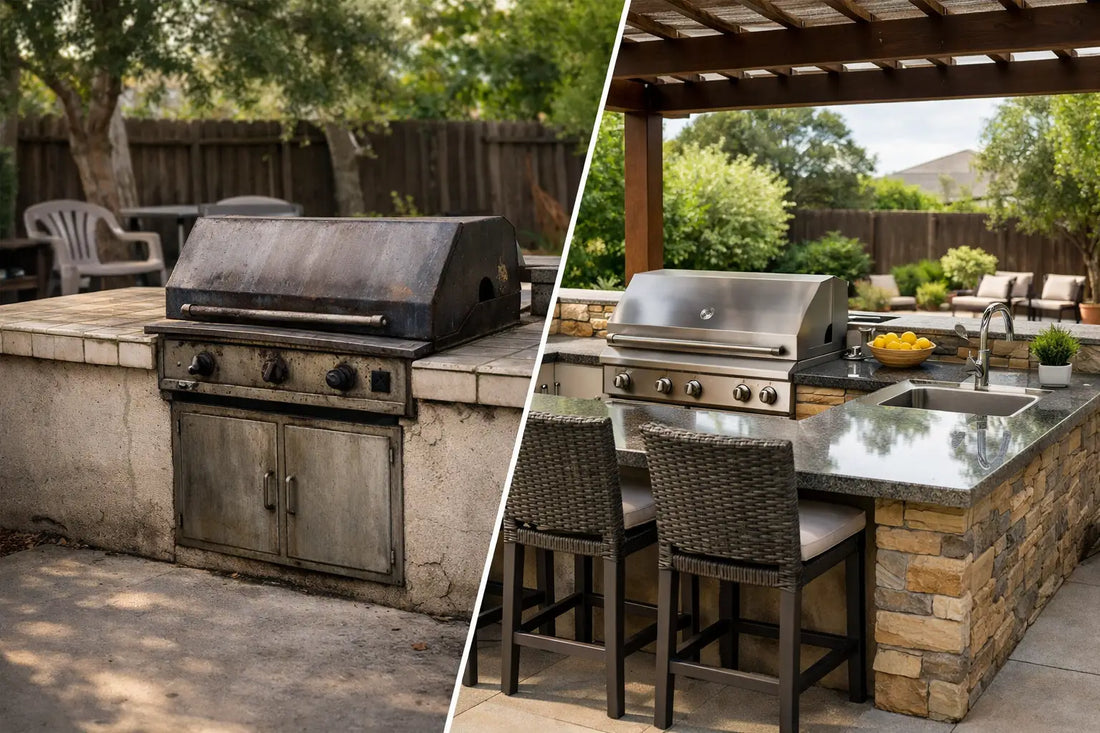 Outdoor Kitchen Before and After Remodel Ideas