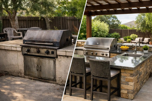 Outdoor Kitchen Before and After Remodel Ideas