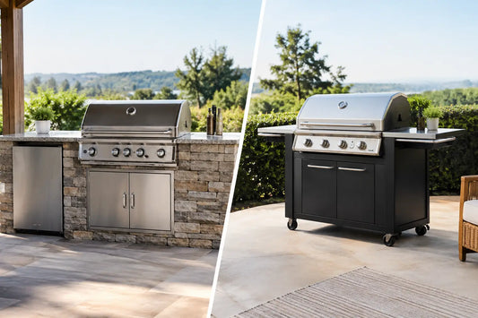 Grill Island Comparison: Built-In or Freestanding?
