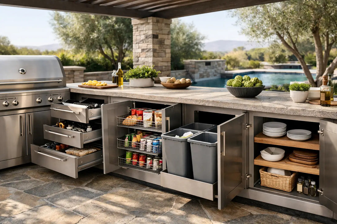 12 Luxury Outdoor Kitchen Storage Ideas That Last