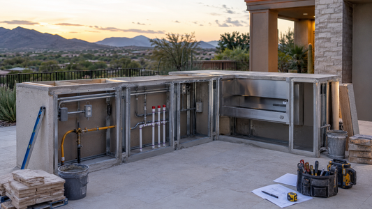 Outdoor Kitchen Utilities: Gas, Electric & Water