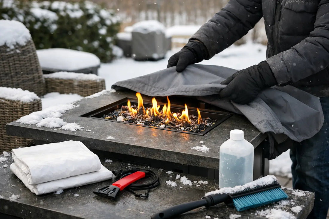 How to Winterize a Gas Fire Table