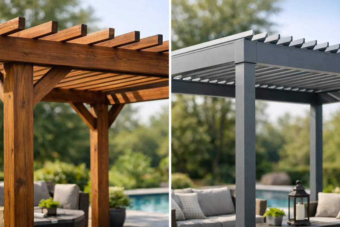 Wood Pergola vs Aluminum Pergola