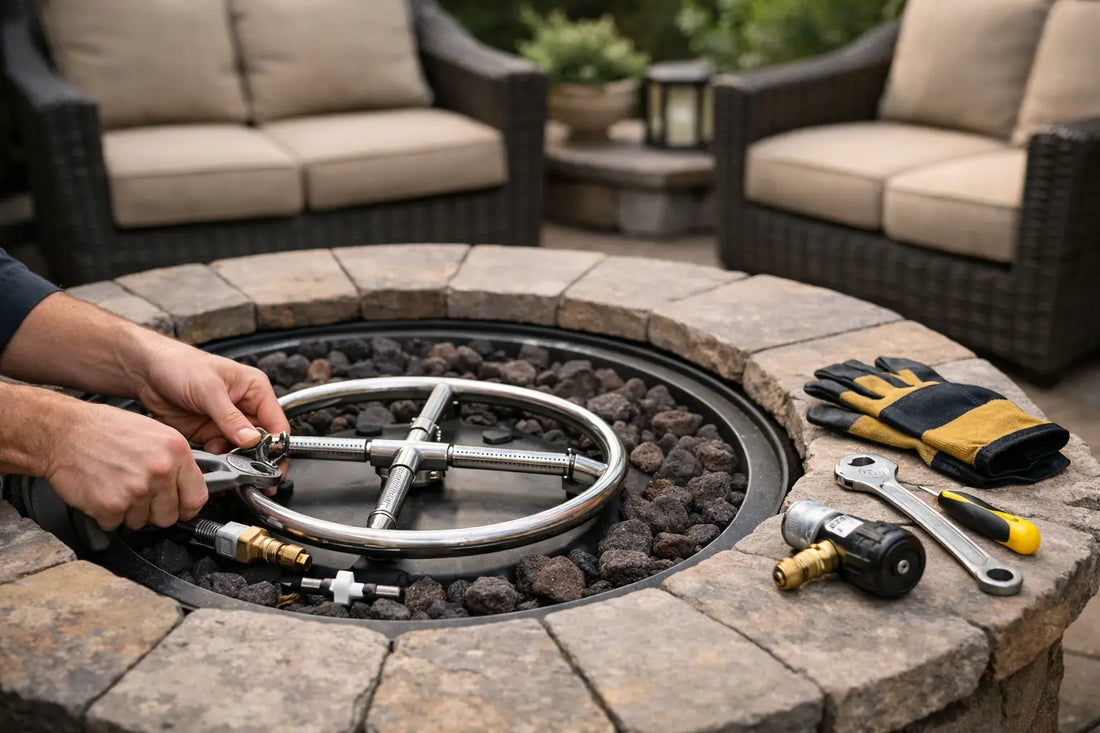 Fire Pit Burner Kit Installation Guide for Patios