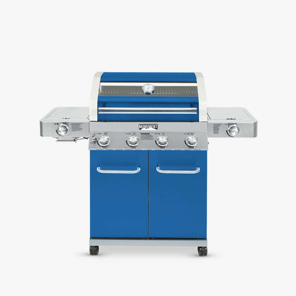 Monument Grills 35633B Matte Blue Infrared Propane Gas Grill