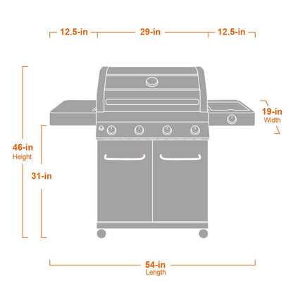 Monument Grills 41847NG Stainless Natural/Propane Gas Grill