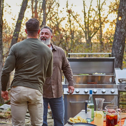 Monument Grills 77352 Full Stainless Propane Gas Grill with Free Rotisserie Kit