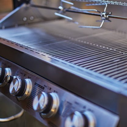 Monument Grills 77352 Full Stainless Propane Gas Grill with Free Rotisserie Kit