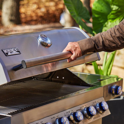 Monument Grills 77352 Full Stainless Propane Gas Grill with Free Rotisserie Kit