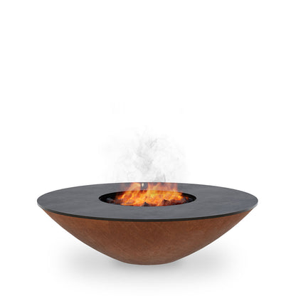 Arteflame Classic 40″ Fire Pit with Cooktop — CORTEN Bowl (Short/Euro/No Base)