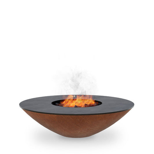 Arteflame Classic 40″ Fire Pit with Cooktop — CORTEN Bowl (Short/Euro/No Base)