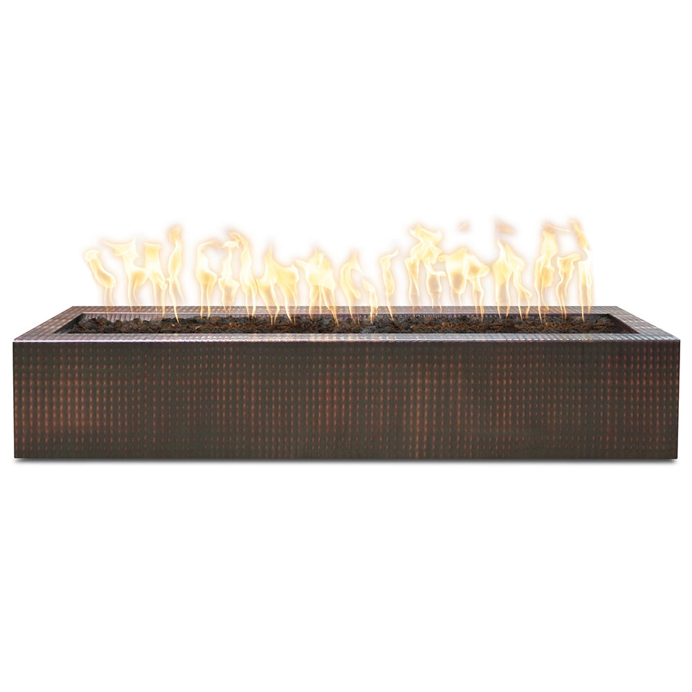 The Outdoor Plus TOP Fires Eaves 48x10 Linear Copper Gas Fire Pit