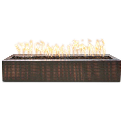 The Outdoor Plus TOP Fires Eaves 48x10 Linear Copper Gas Fire Pit