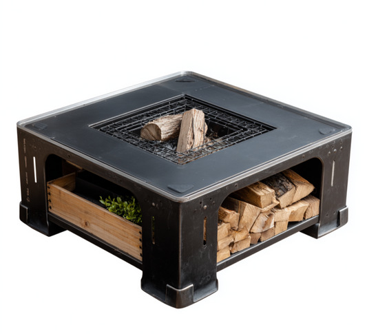 Lafayette Design Zero Black 2000 mm Wood-Burning Fire Pit