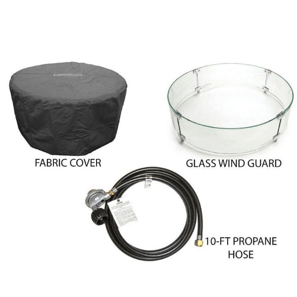 American Fyre Cosmopolitan French Barrel Oak Round Fire Table – 645-BA-FO-M2xC