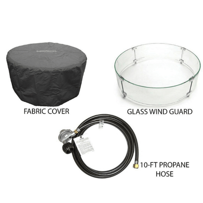 American Fyre Cosmopolitan French Barrel Oak Round Fire Table – 645-BA-FO-M2xC