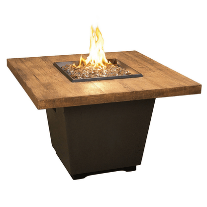 American Fyre Cosmopolitan French Barrel Oak Square Fire Table – 640-BA-FO-M2xC