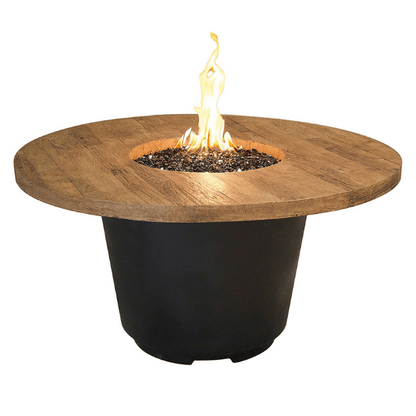 American Fyre Cosmopolitan French Barrel Oak Round Fire Table – 645-BA-FO-M2xC