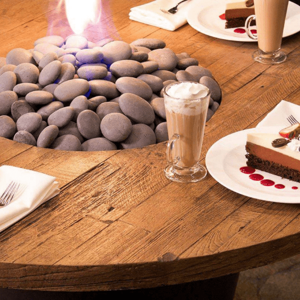 American Fyre Cosmopolitan French Barrel Oak Round Fire Table – 645-BA-FO-M2xC