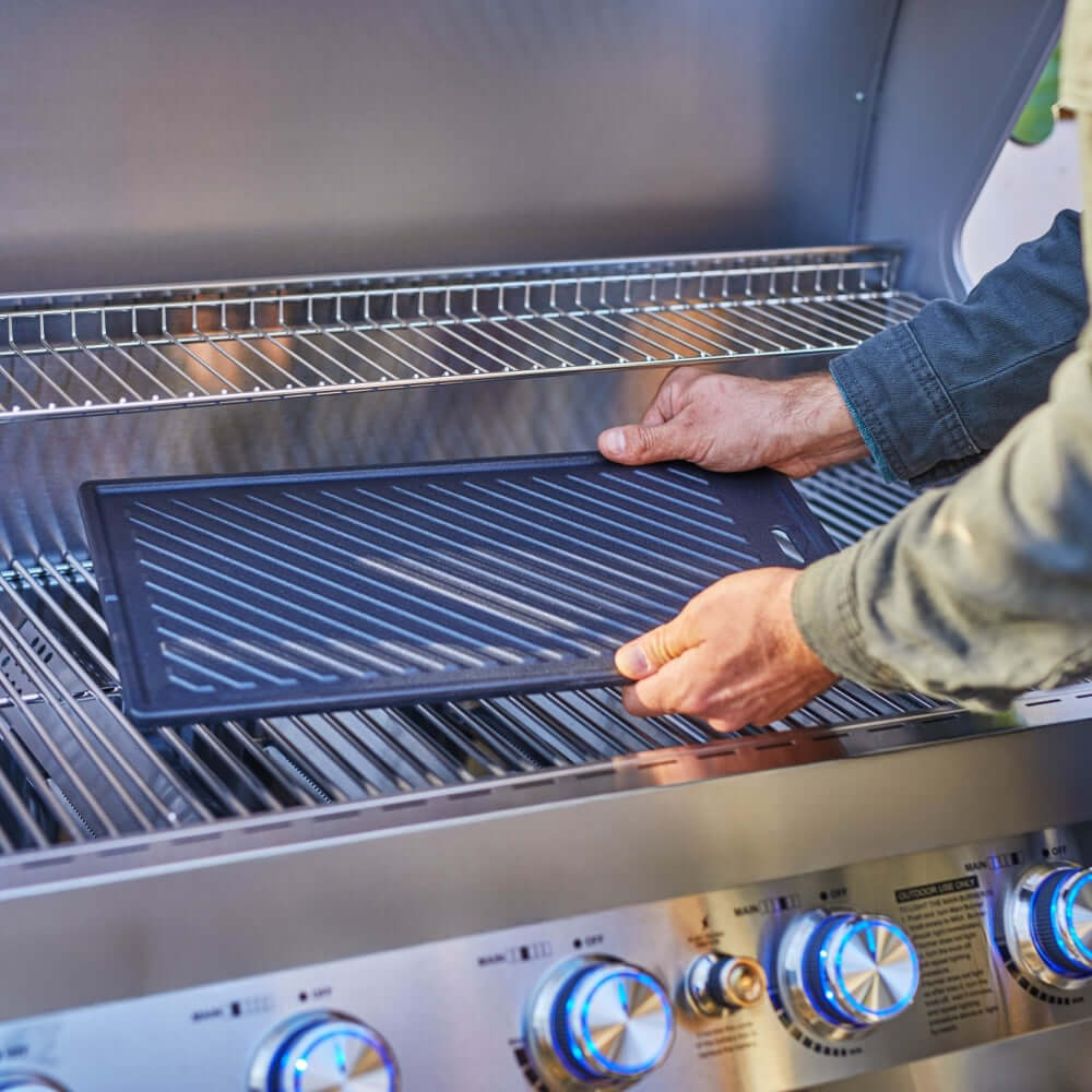 Monument Grills 77352 Full Stainless Propane Gas Grill with Free Rotisserie Kit