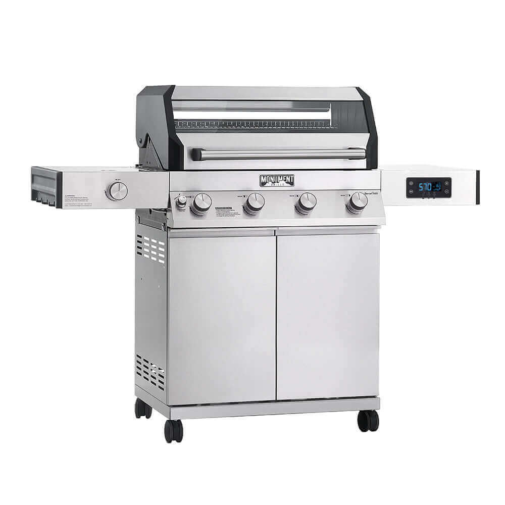 Monument Grills Denali 405 Stainless Smart Tech Propane Gas Grill