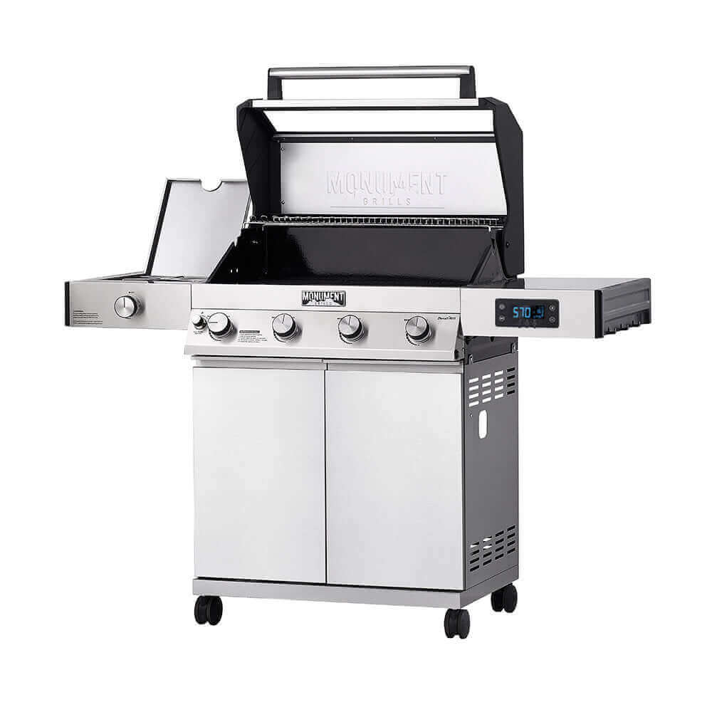 Monument Grills Denali 405 Stainless Smart Tech Propane Gas Grill