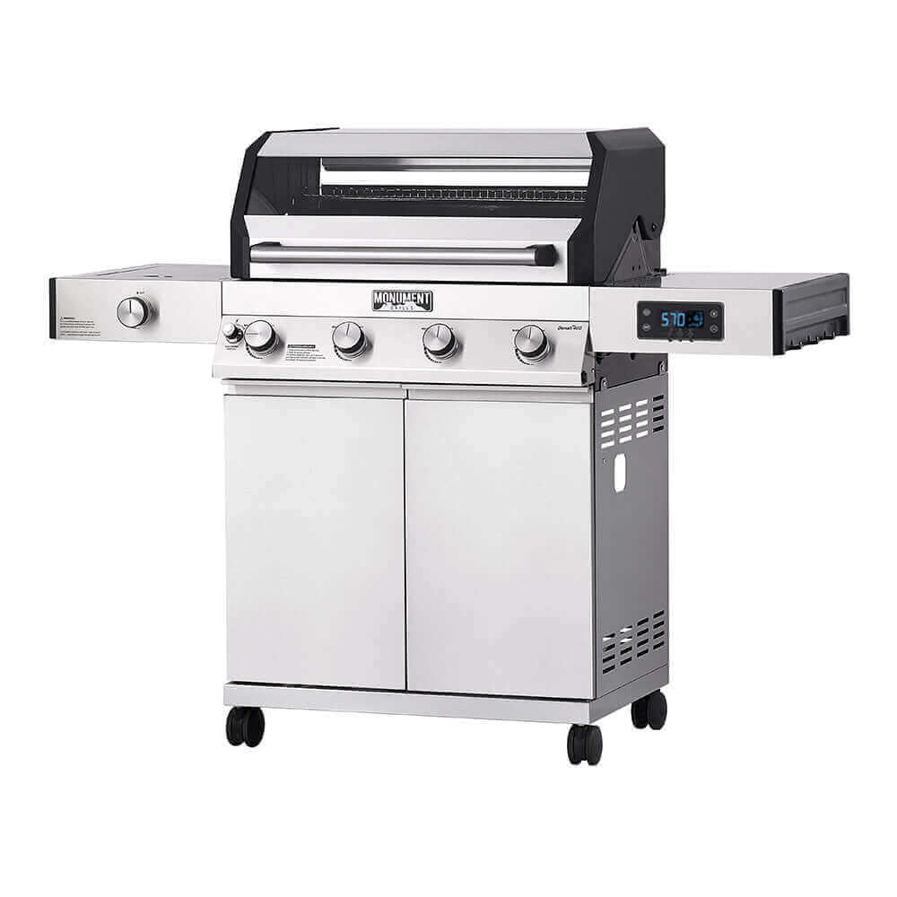 Monument Grills Denali 405 Stainless Smart Tech Propane Gas Grill
