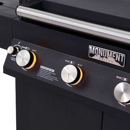 Monument Grills Denali 425 Black Smart Tech Propane Gas Grill