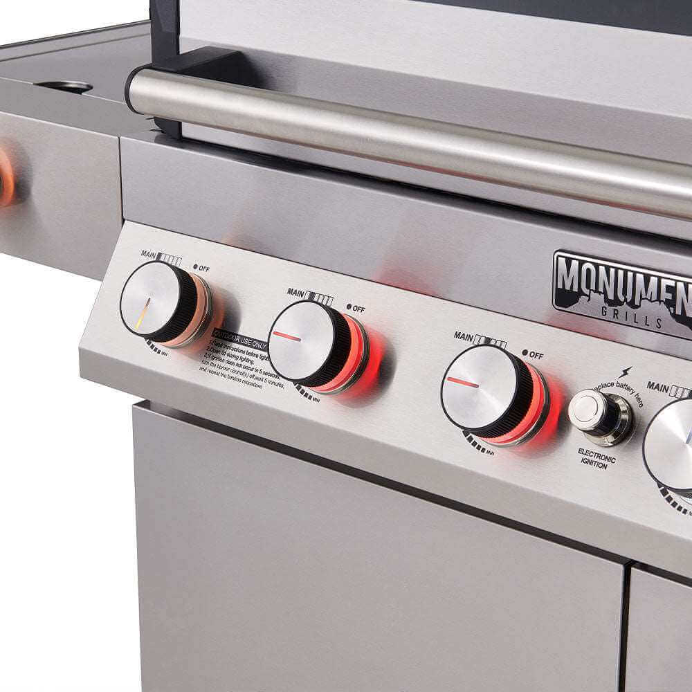 Monument Grills Denali 605 Stainless Smart Tech Natural/Propane Gas Grill
