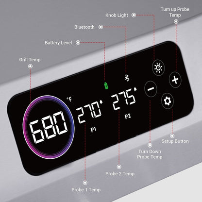 Monument Grills Eminence 405 Chic Clearview® Smart Stainless Gas Grill