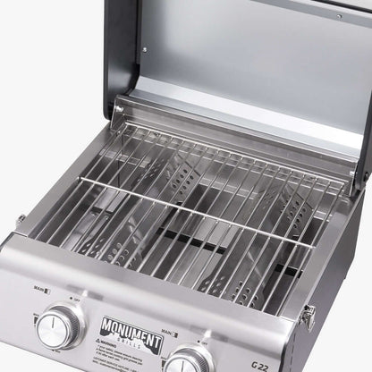 Monument Grills G22 Stainless Tabletop Propane Gas Grill