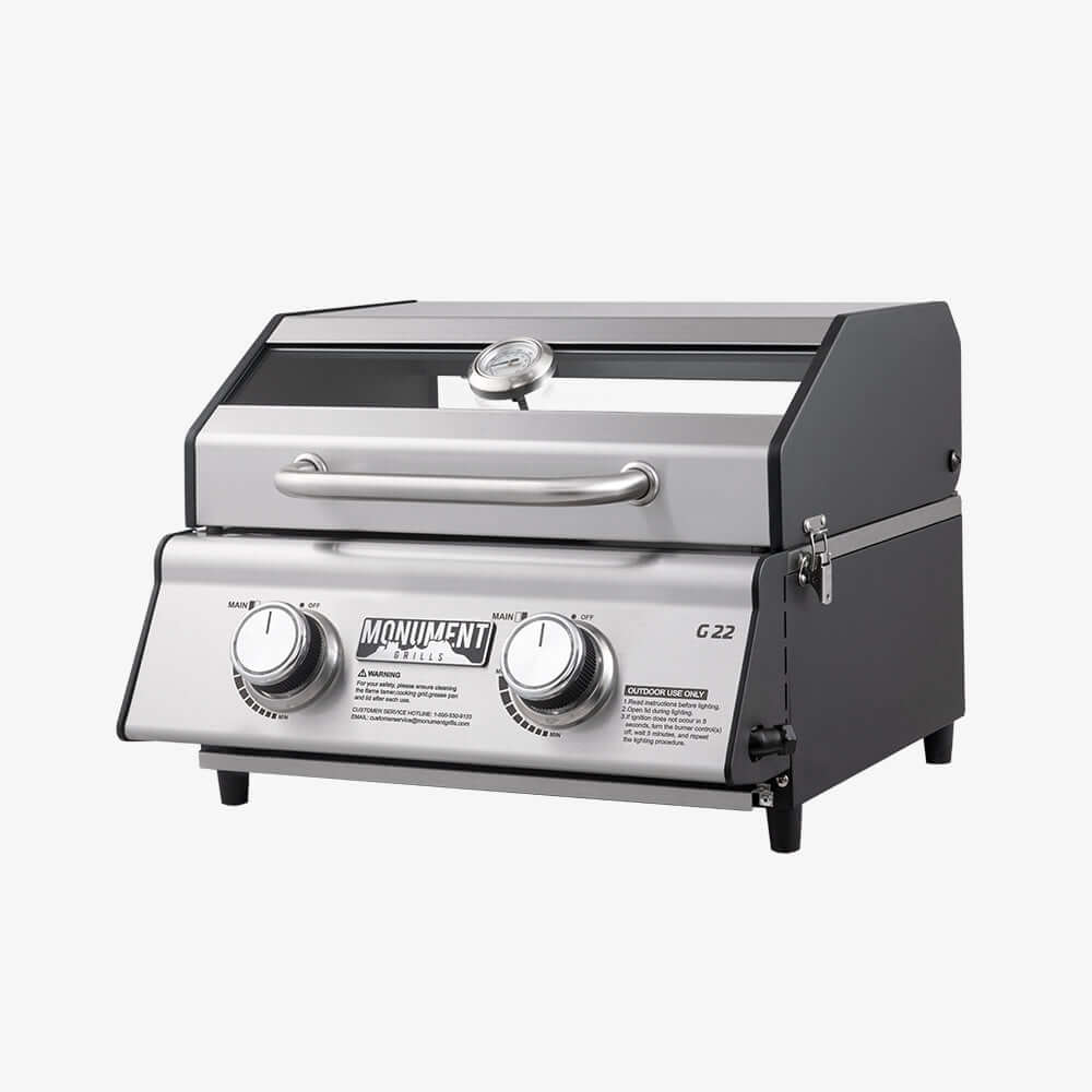 Monument Grills G22 Stainless Tabletop Propane Gas Grill